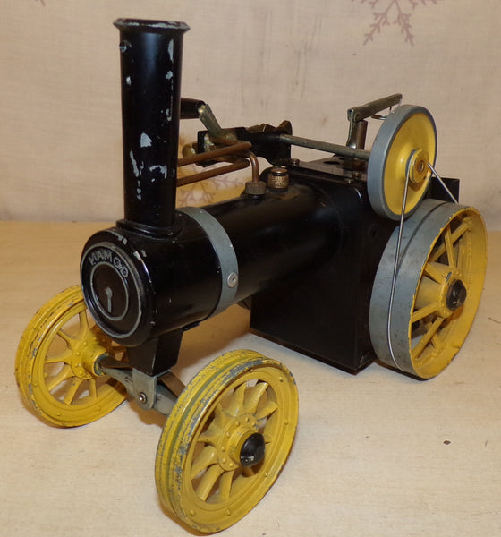 1980's Yellow & Black Mamod Live Steam Traction Engine Kit Built