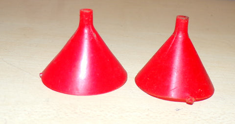 Copy of Pair Of Mamod Early Style Plastic Funnels In Red Used Condition