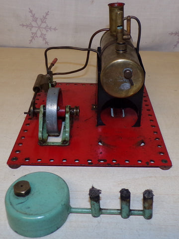 Mamod SE2 Live Steam Stationary Engine Flatbase With 3 Wick Burner