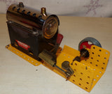 MEC1 Mamod Meccano Horizontal Live Steam Engine & Spirit Burner Pre Owned