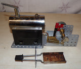 SP3 Mamod Meccano Horizontal Live Steam Engine & Solid Fuel Burner Pre Owned