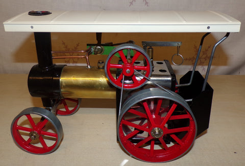 Mamod TE1a Live Steam Traction Engine Refurbished Brass & Shiny