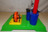 Wilesco D8 Live Steam Stationary Engine Multi Coloured Special Edition Version