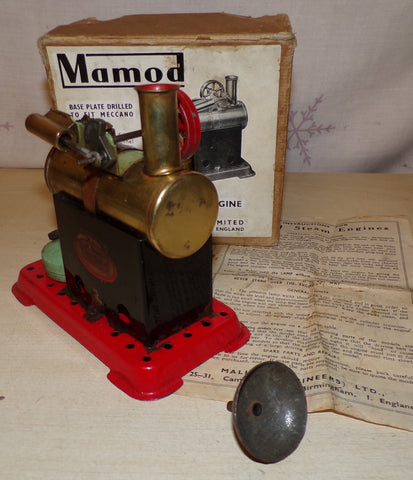 Mamod Minor One Overtype Stationary Steam Engine 1950's.