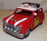 Large Freelance Static Display Model Racing Rally Car Mini Cooper Style
