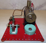 Circa 1940's Flatbase Mamod SE2 Live Steam Engine & Wick Burner