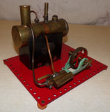 Circa 1940's Flatbase Mamod SE2 Live Steam Engine & Wick Burner