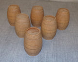 6 Wooden Barrels Ideal For Load On Trailers Or Lorries