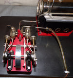 Wilesco D48 Twin Cylinder Marine Type Steam Engine & Gas Fired Boiler