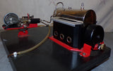 Wilesco D48 Twin Cylinder Marine Type Steam Engine & Gas Fired Boiler