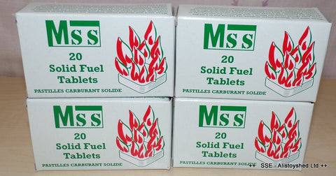 Bulk Pack of 4 MSS Solid Fuel Tablets Ideal For Mamod & Other Live Steam Engine Models