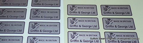 Waterslide Griffin & George Ltd Decal