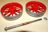 Used Spares Pair Of Rear Wheels For Mamod TE1a Live Steam Traction Engine