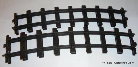 4 Pieces of Curved Mamod O Gauge Railway Track Good Pre Owned Condition